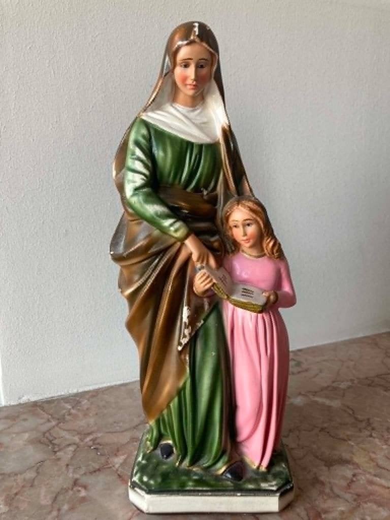 Beeld heilige Anna met het kind Maria (31 cm), Ophalen of Verzenden