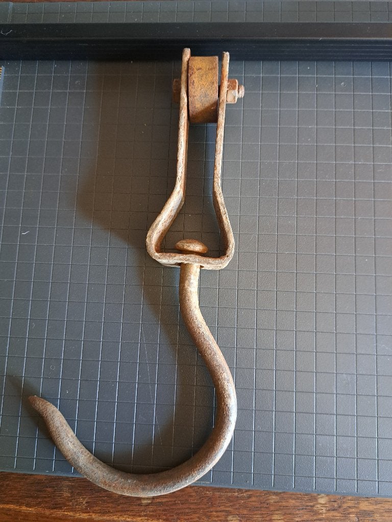18 metalen vleeshaken-28 cm-slagerij/decoratie, Enlèvement, Utilisé, Fer