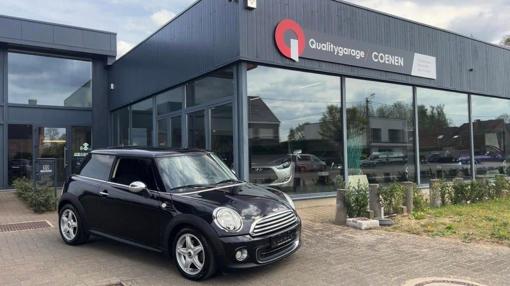 Mini Cooper One, Auto's, Voorwielaandrijving, Zwart, 1600 cc, Leder en Stof