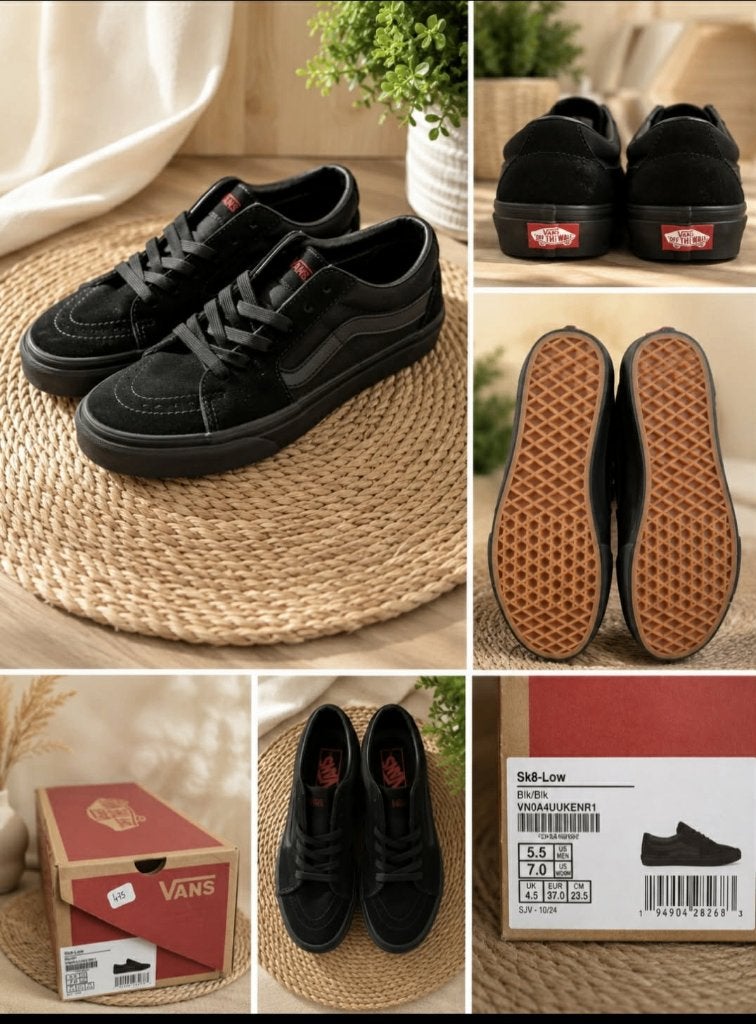 Vans SK8-Low Noires – Neuves – Taille 37 (US 7 Femme), Neuf, VANS /ALL-STAR Converse, Sneakers et Baskets, Noir