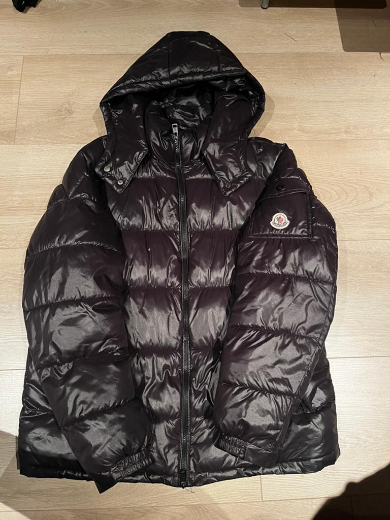 Moncler jas, Kleding | Heren, Jassen | Winter, Ophalen of Verzenden, Zo goed als nieuw, Maat 52/54 (L), Zwart