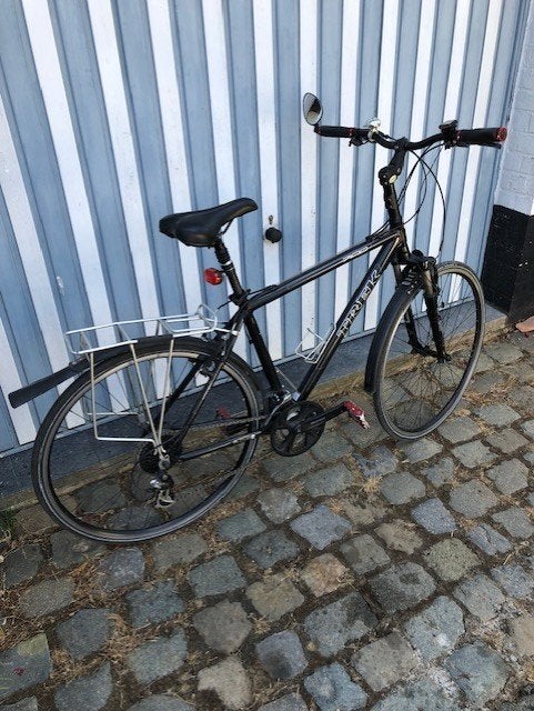 TREK mountainbike uniseks, zwart, 21 versnellingen,, Fietsen en Brommers, Fietsen | Eenwielers, Gebruikt, Velgrem, Ophalen
