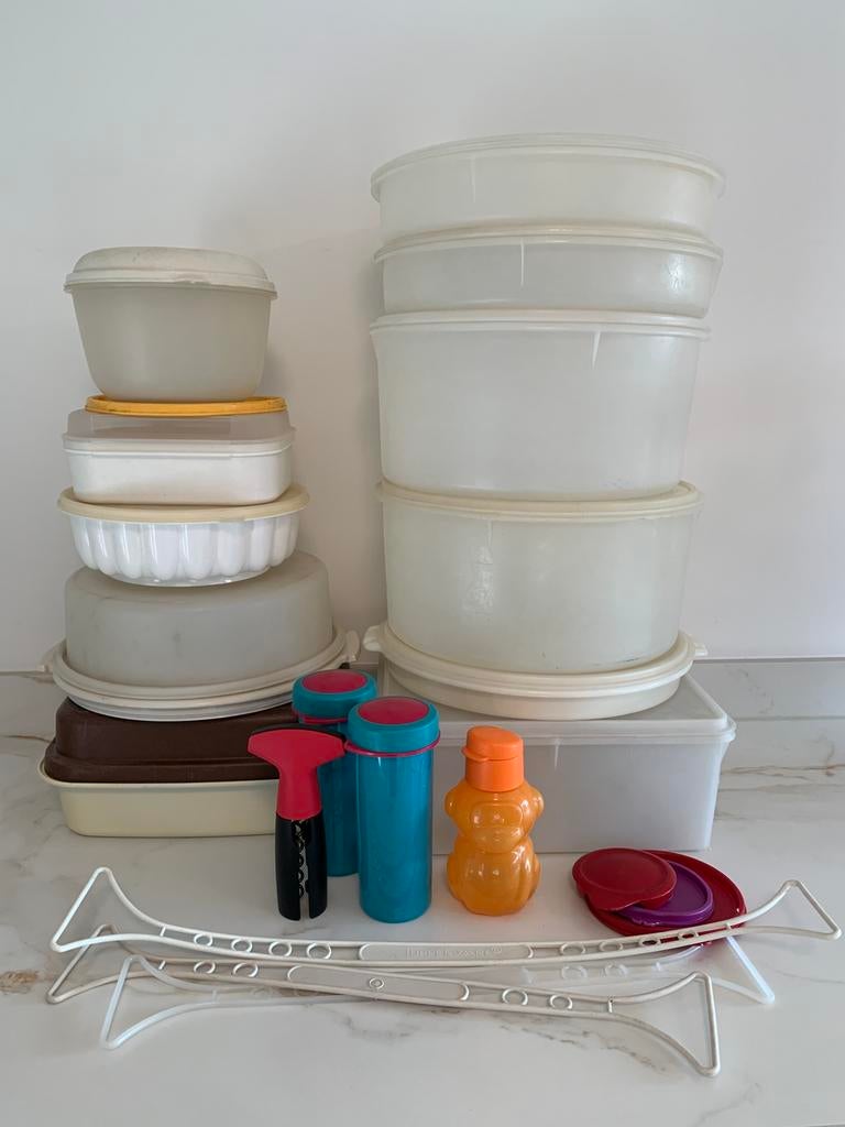 Groot lot vintage Tupperware, Ophalen, Gebruikt