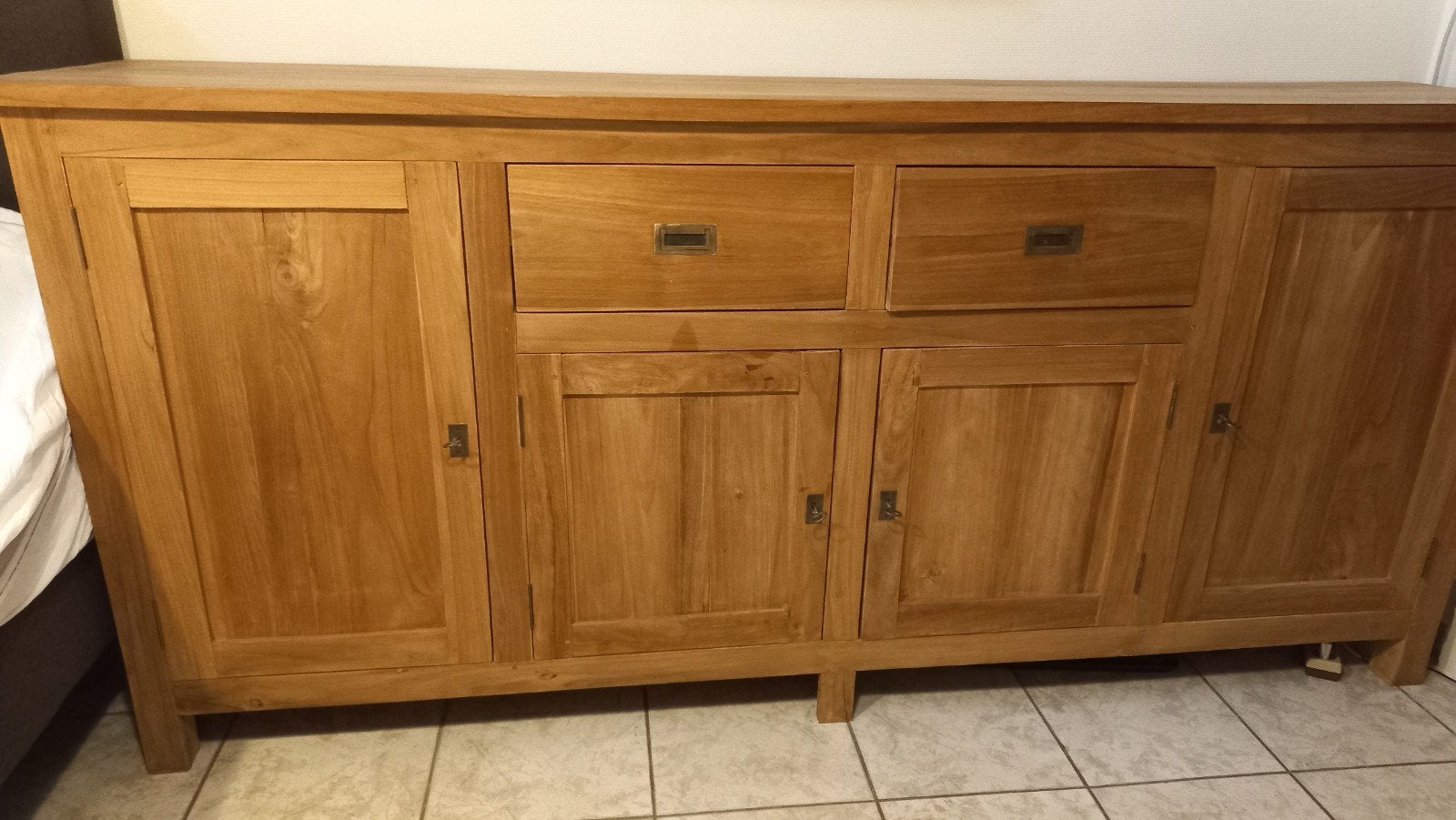 Dressoir uit teak, Huis en Inrichting, Ophalen, Teakhout, Met lade(s), Zo goed als nieuw