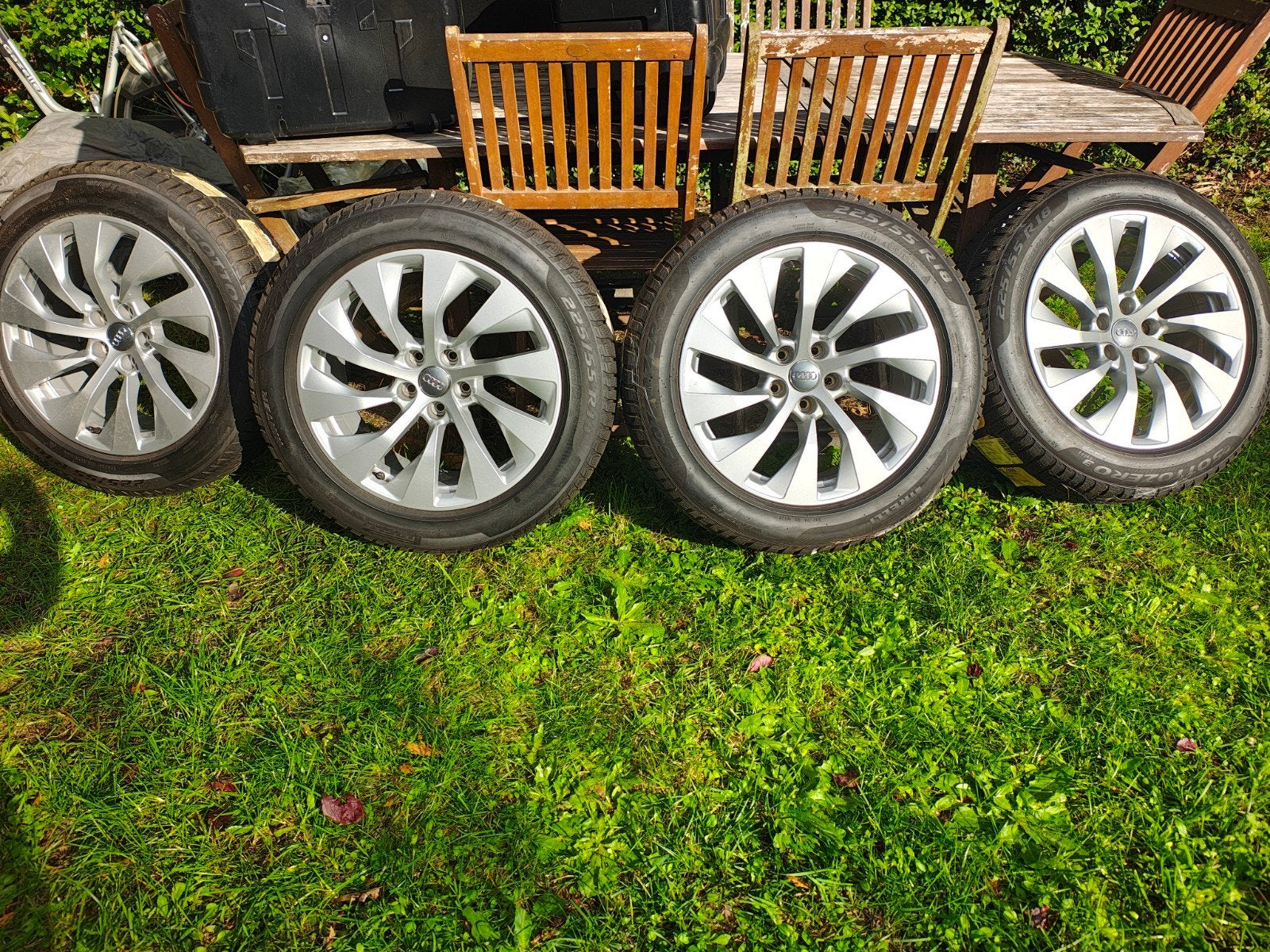 Originele 18" Audi A6/A7 velgen+winterbanden, Ophalen, Winterbanden, Band(en)