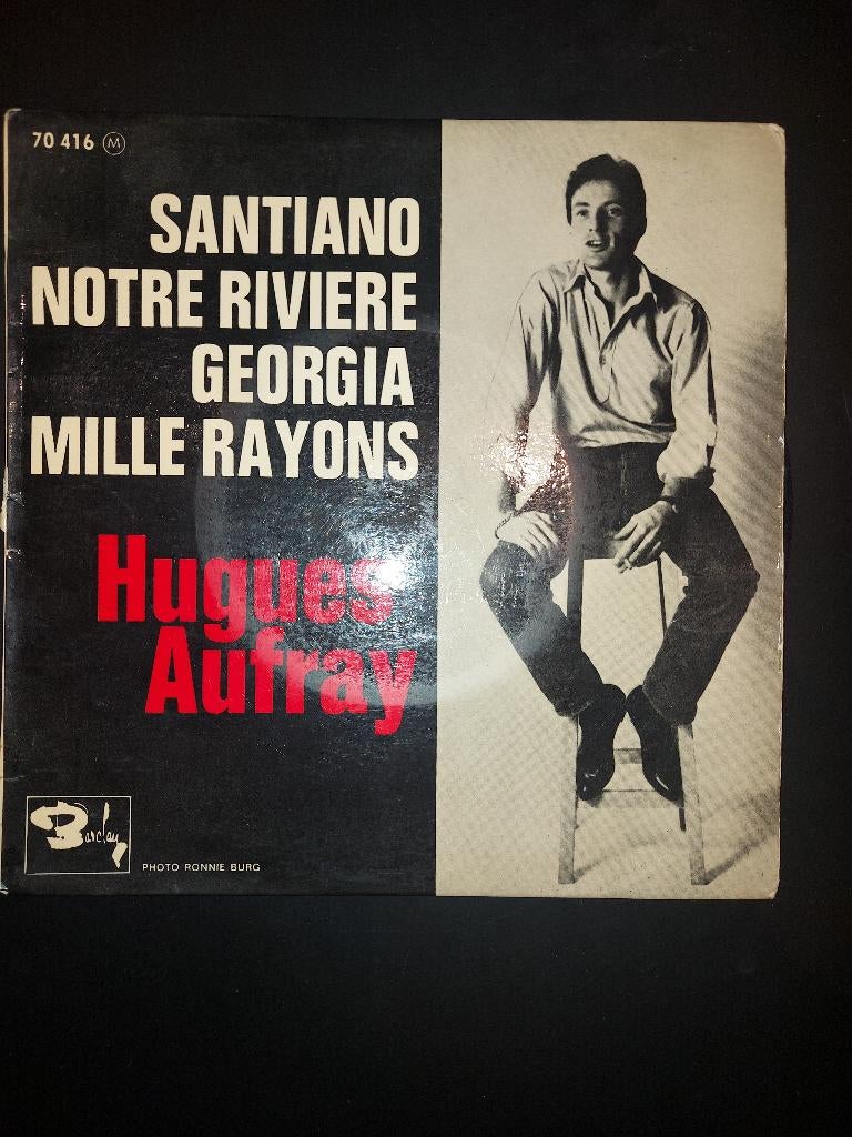 Vinyle : Hugues Aufray (4 titres). 45t., Enlèvement, Utilisé