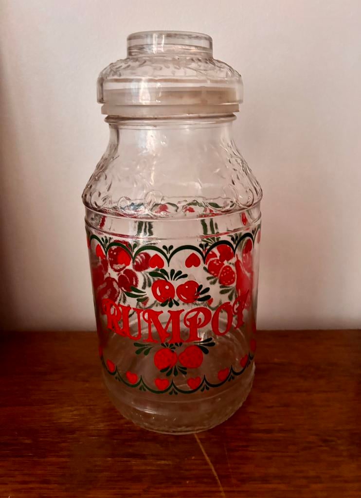 Vintage pot van 3 liter - met rum gearrangeerd, Ophalen of Verzenden