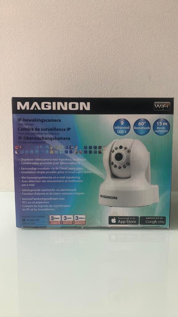 Camera de surveillance IP (Interieur) Maginon / IPC-100AC, TV, Hi-fi & Vidéo, Enlèvement ou Envoi, Neuf, Caméra d'intérieur