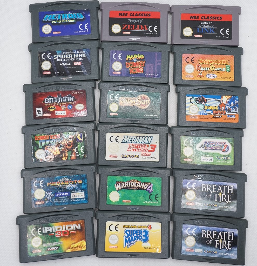 Lot Nintendo GBA games, Games en Spelcomputers, Games | Nintendo Game Boy, Gebruikt, Avontuur en Actie, 1 speler, Vanaf 3 jaar