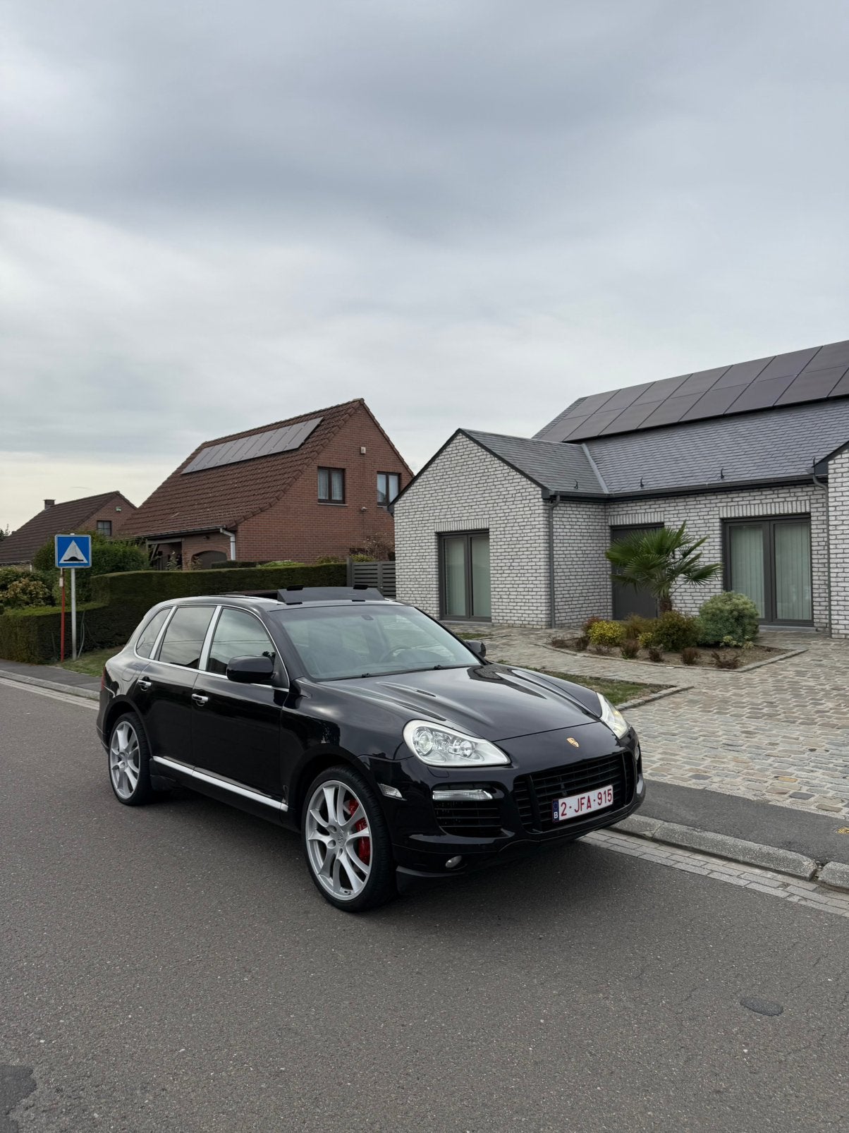 Porsche cayenne turbo utilitaire, Auto's, Cayenne, Zwart, Alcantara, Zwart