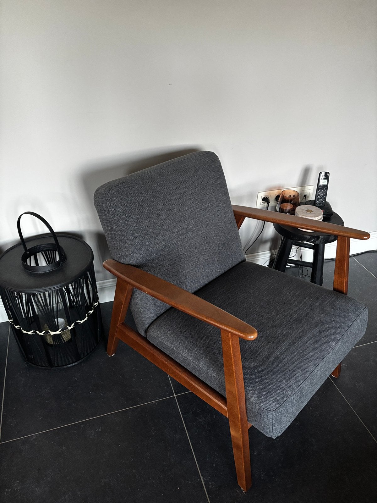 Ekenaset Gunnared donkergrijs, Maison & Meubles, Fauteuils, Enlèvement, Comme neuf