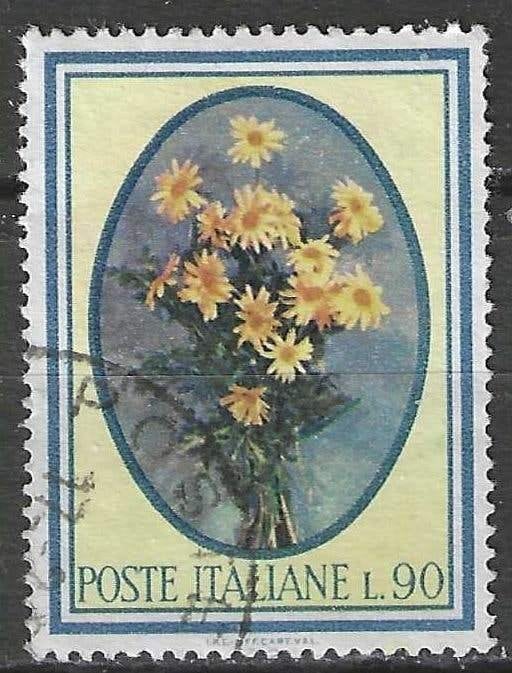 Italie 1966 - Yvert 948 - Fleurs et arbres - 90 l. (ST), Timbres & Monnaies, Timbres | Europe | Italie, Envoi, Affranchi