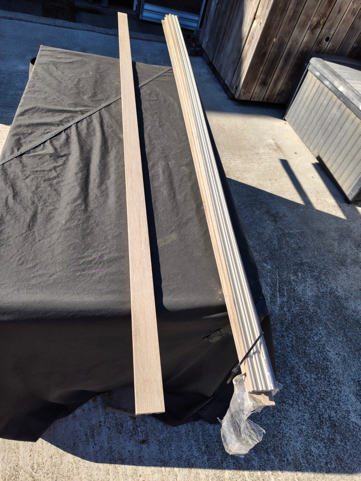 plinthes Coretec Swamp, Maison & Meubles, Enlèvement, Neuf, Beige, Parquet