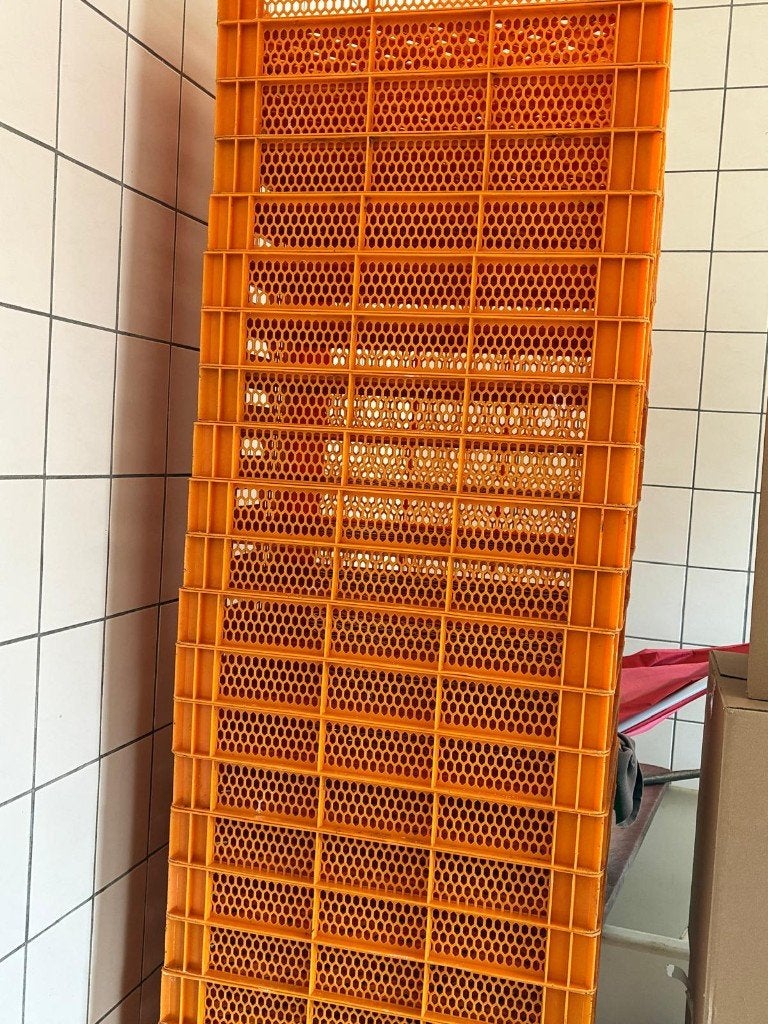 Plastic bakken 60x40 60 stuks, Ophalen, Gebruikt, 40 tot 60 cm, 50 tot 75 cm