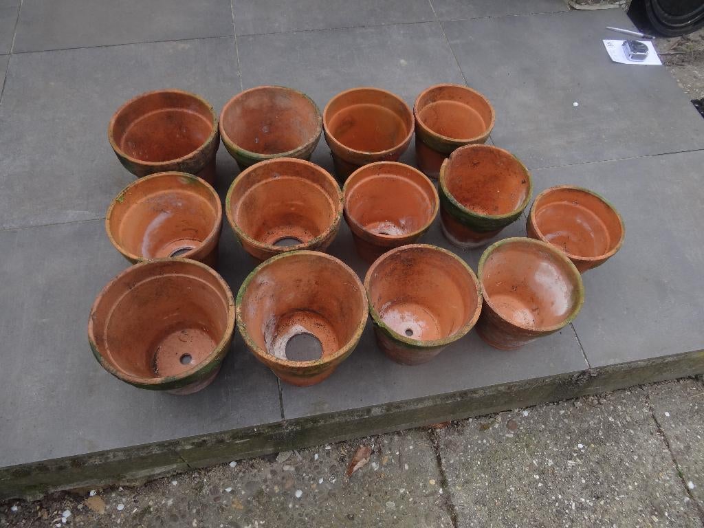 Terracotta potten, Tuin en Terras, Ophalen, Gebruikt, Terracotta