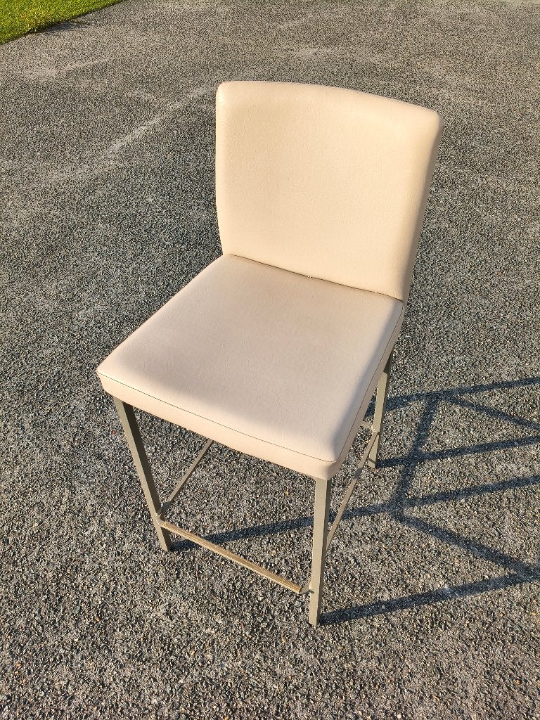 Barkruk 2 stuks, Met voetsteun, 60 tot 90 cm, Leer, Ophalen of Verzenden