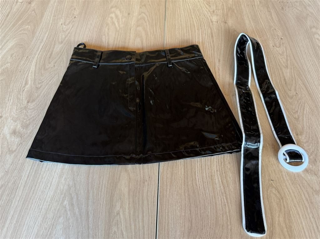 Wetlook PVC Minirok met Riem, Vêtements | Femmes, Enlèvement ou Envoi, Comme neuf