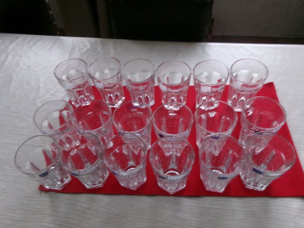 glazen Hoegaarden, Ophalen, Nieuw, Blauw