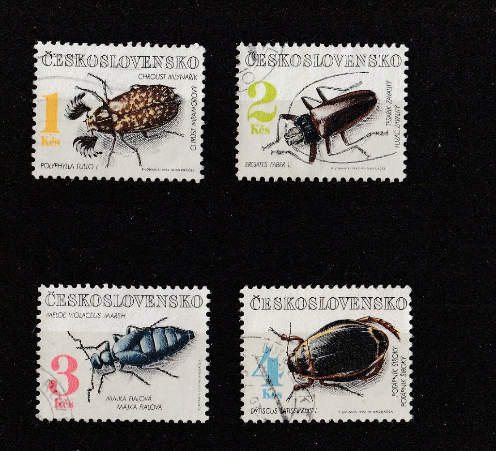 SERIE  TJECHOSLOWAKIJE -  Kevers, Postzegels en Munten, Ophalen of Verzenden, Gestempeld, Dier of Natuur
