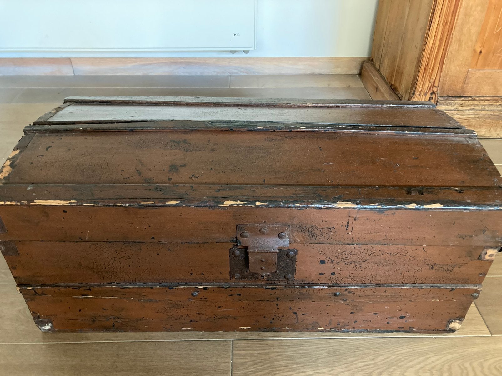 Houten kist, Huis en Inrichting, Woonaccessoires | Kisten, Ophalen, Gebruikt