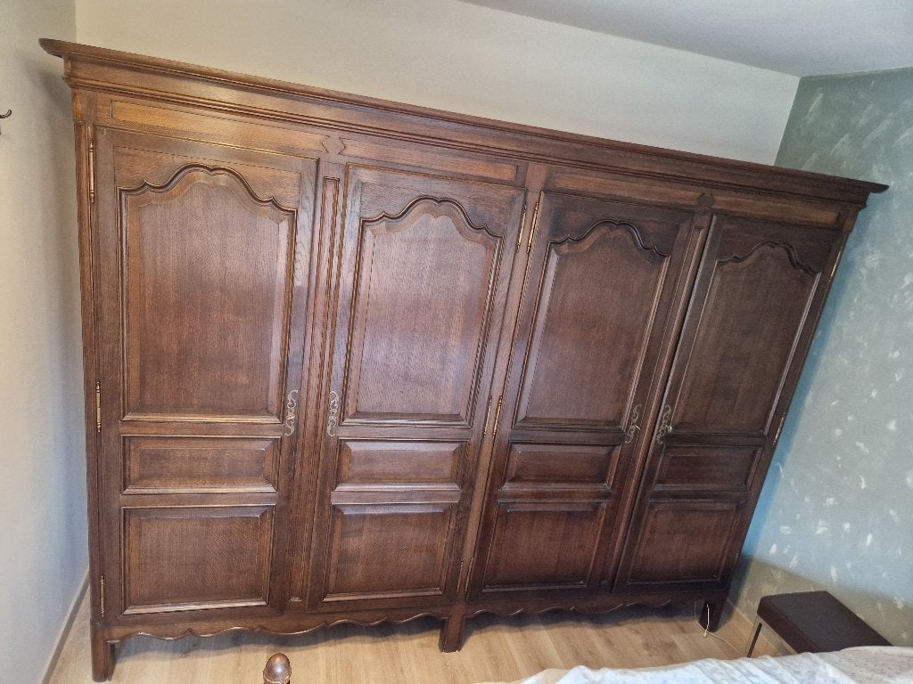 Eiken slaapkamer, Huis en Inrichting, Slaapkamer | Complete slaapkamers, Ophalen, Gebruikt, Tweepersoons