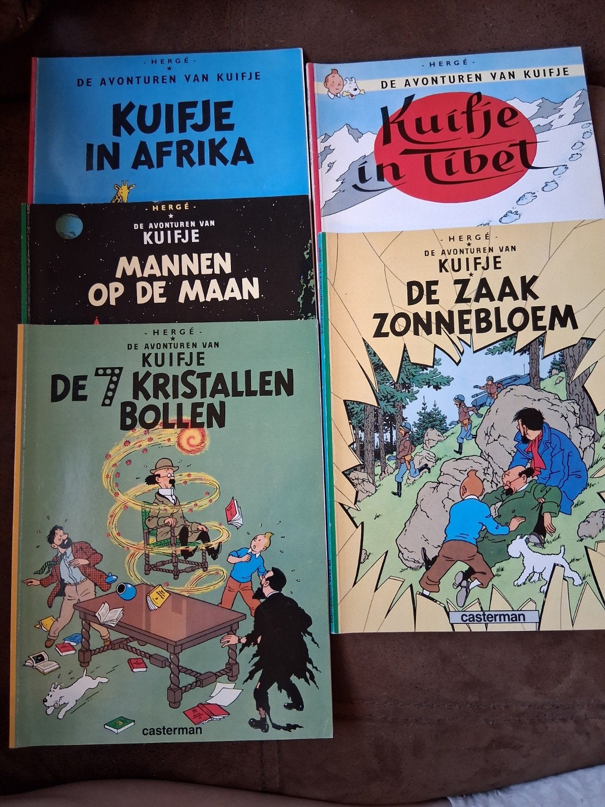 5 kuifje strips, Boeken, Meerdere stripboeken, Ophalen of Verzenden, Gelezen