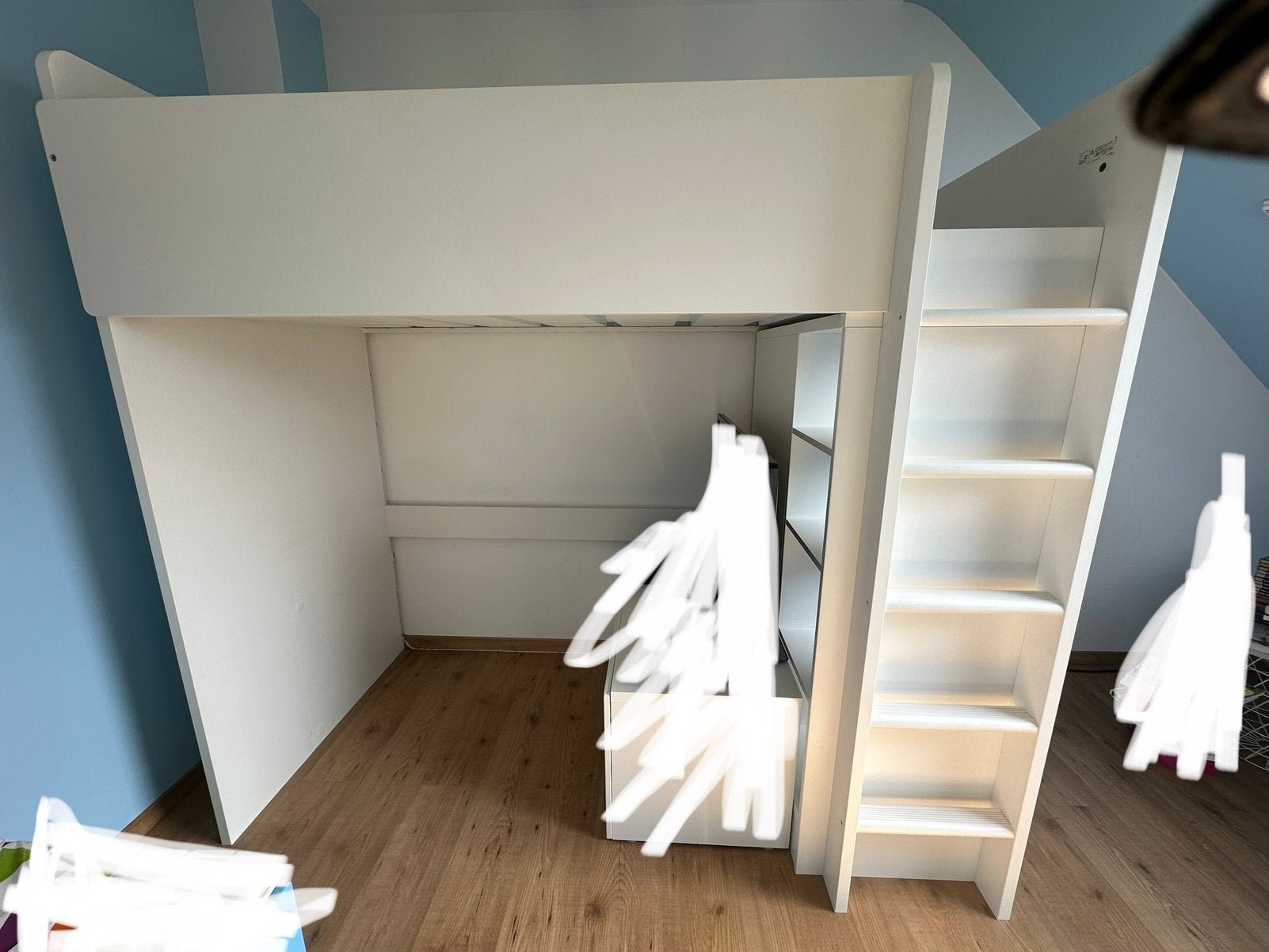 Hoogslaper + bureau, Ophalen, Gebruikt, Hoogslaper
