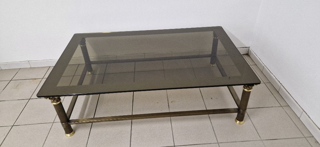 Tables en verre, 100 à 150 cm, Verre, Vintage, Enlèvement