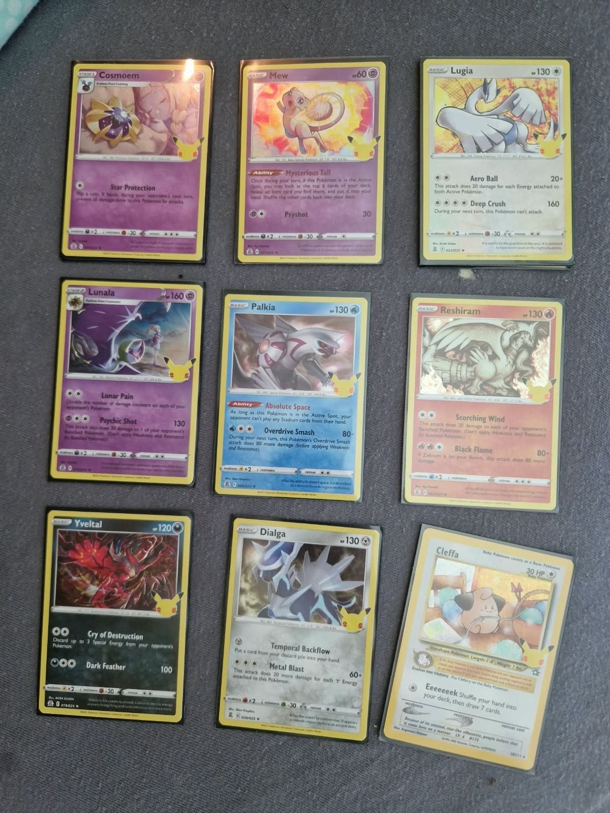 Pokémon Celebrations / 25th Anniversary kaarten – lot, Ophalen of Verzenden, Zo goed als nieuw, Meerdere kaarten, Foil
