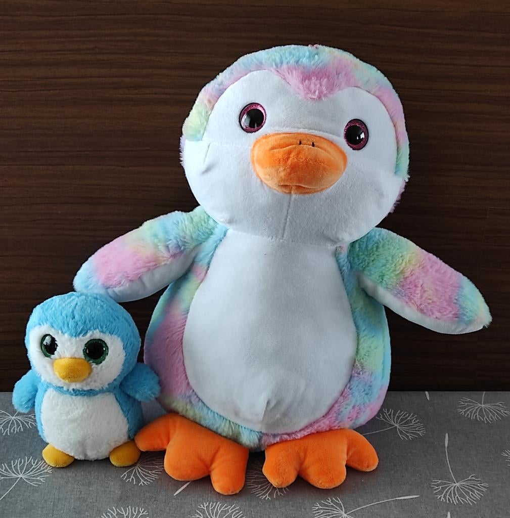 twee knuffels pinguin, Kinderen en Baby's, Ophalen of Verzenden, Zo goed als nieuw