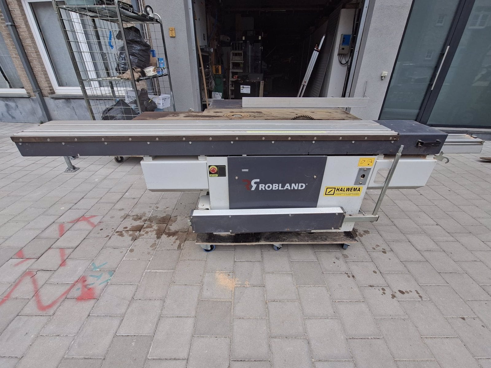 ROBLAND hout combiné - paneelzaag - topie - toppie, Ophalen, Cirkelzaag, 70 mm of meer, Zo goed als nieuw