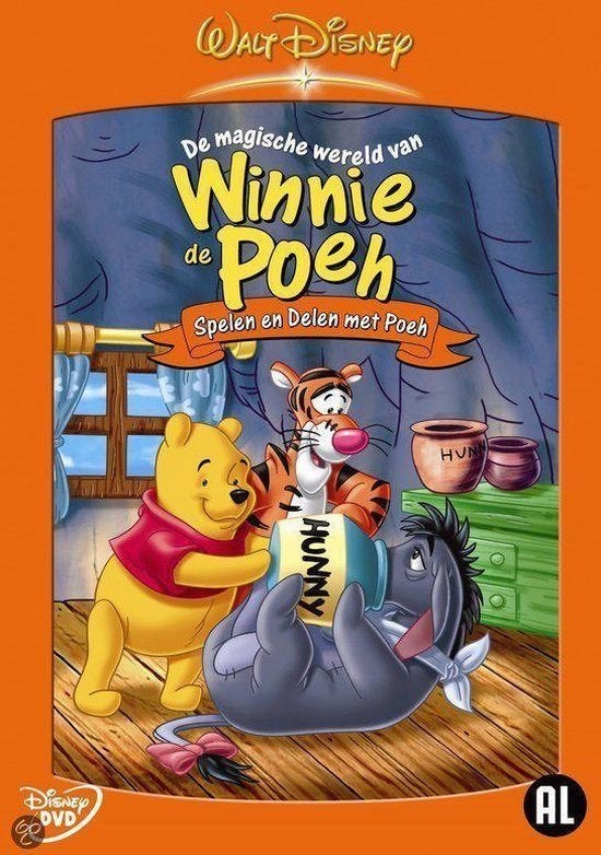 Disney dvd - Winnie - Spelen en delen met poeh, Ophalen of Verzenden