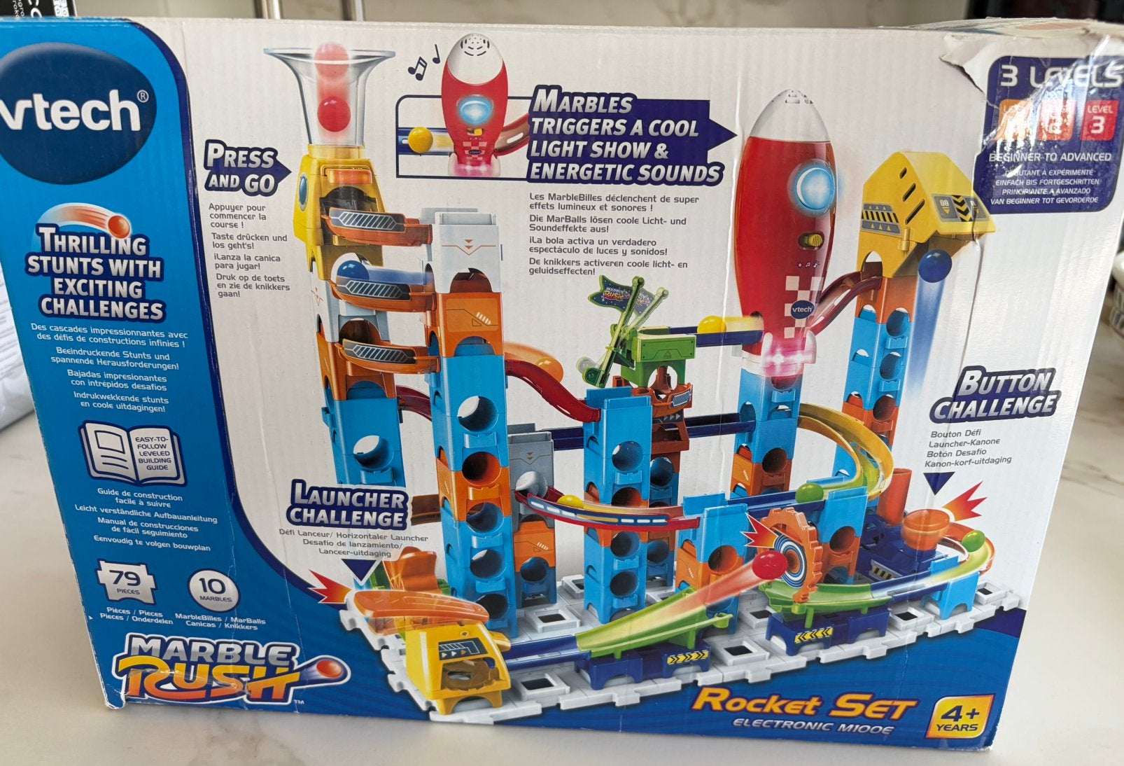Knikkerbaan VTech Marble Rush Rocket Set M 100 E, Kinderen en Baby's, Ophalen, Zo goed als nieuw