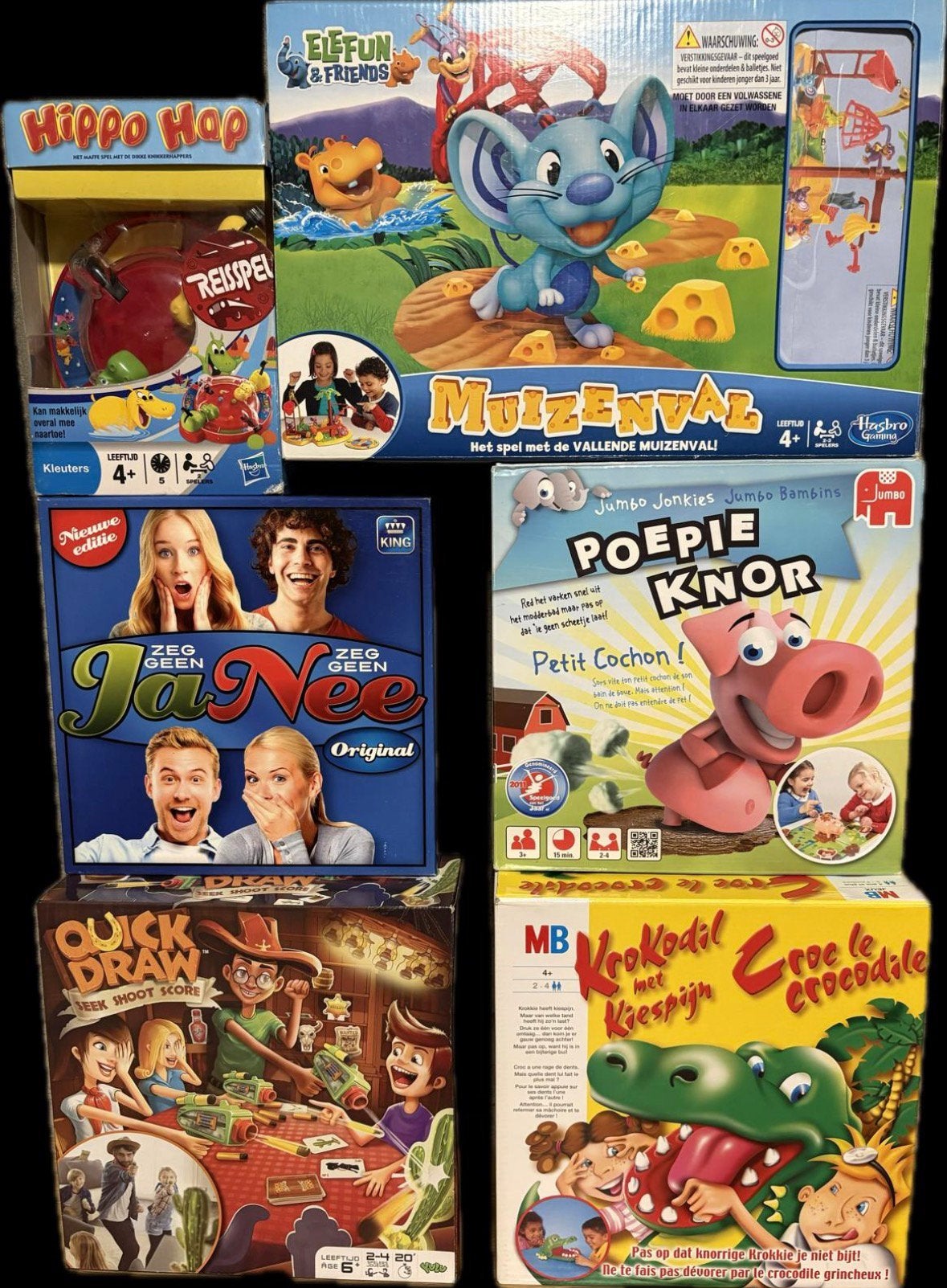 6 mooie spelletjes GOED BOD=WEG, Hobby en Vrije tijd, Gezelschapsspellen | Overige, Ophalen of Verzenden, Gebruikt