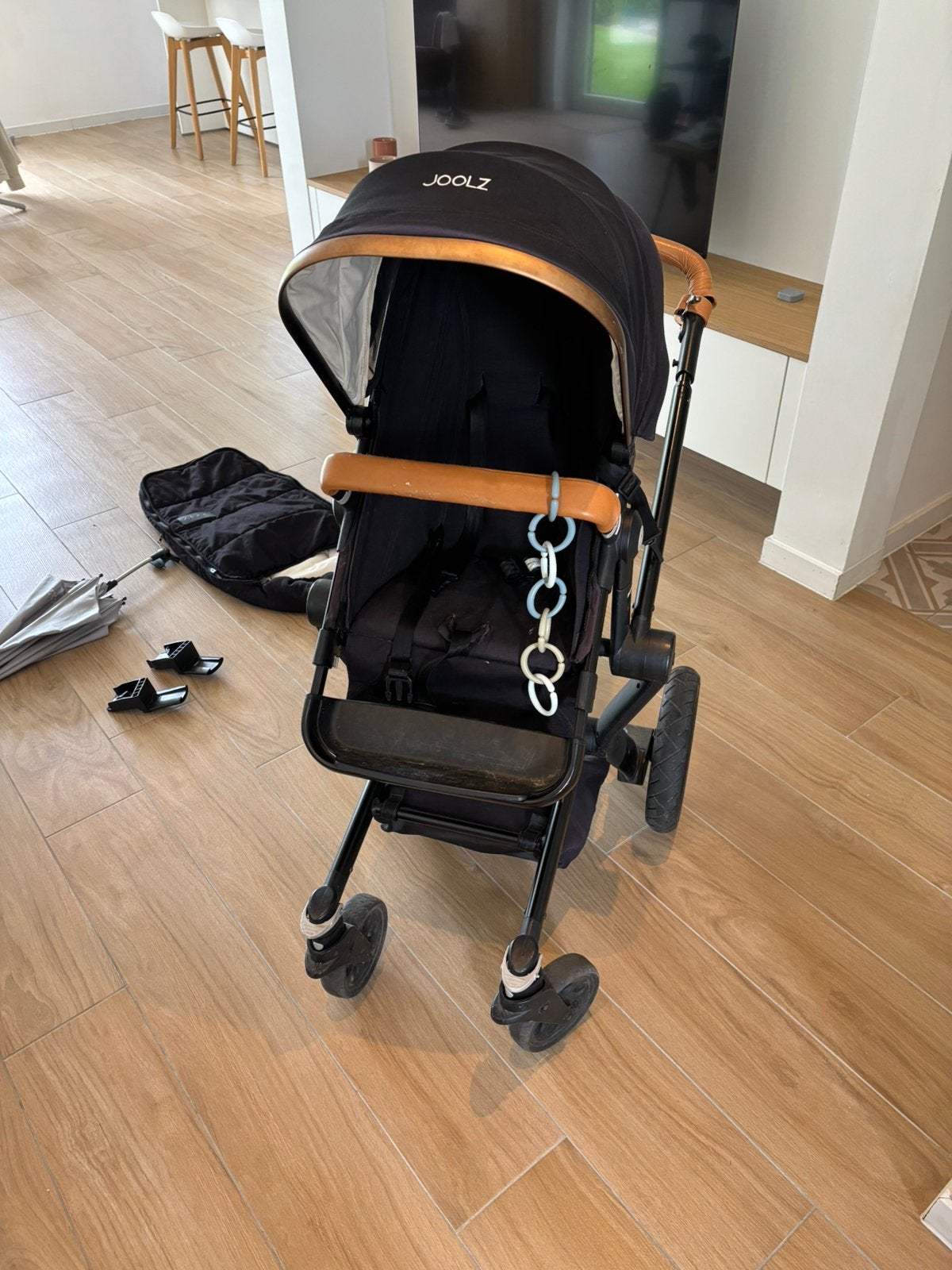 Joolz kinderwagen set, Enfants & Bébés, Poussettes & Combinaisons, Utilisé, Poussette, Autres marques, Pneus, Avec nacelle, Tige de poussée réglable