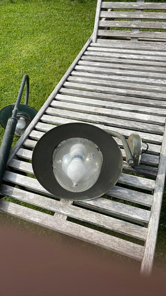 Koperen wand lamp voor buiten, Ophalen, Zo goed als nieuw