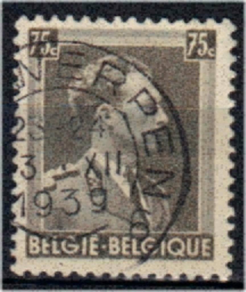 Belgique 1938 - Yvert/OBP 480 - Léopold III - Lampe 75  (ST), Envoi, Affranchi, Oblitéré, Maison royale