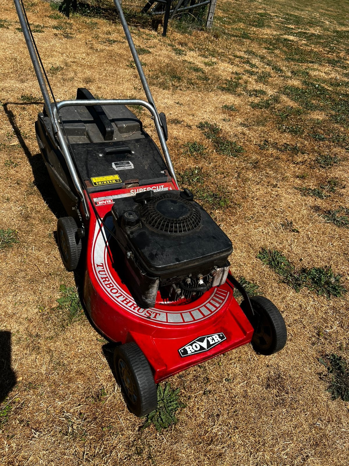 Rover grasmaaier 50cm maaidek, Tuin en Terras, Ophalen, Gebruikt, Opvangbak, Benzine-grasmaaier