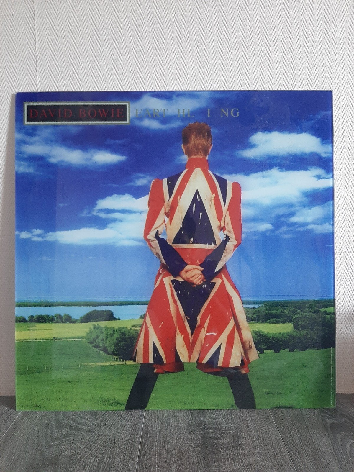 David Bowie Earthling Glasart Decoratie 50x50cm, Antiek en Kunst, Ophalen