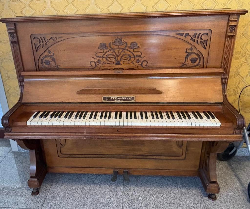 Piano, Ophalen, Gebruikt, Bruin, Piano