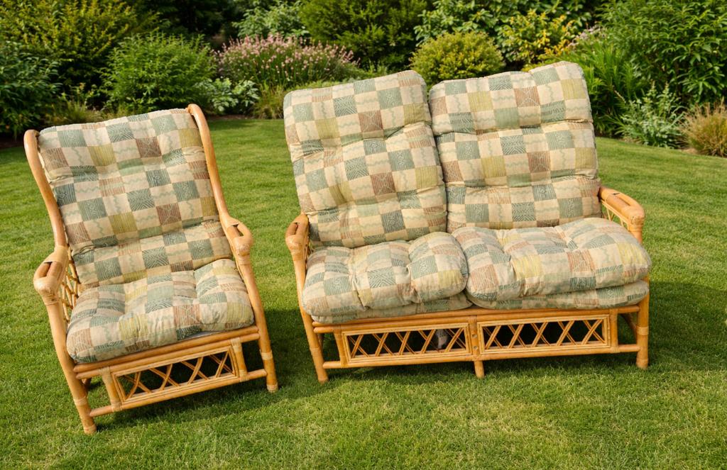 Salon de jardin vintage, 3 places, Salons de jardin, Enlèvement, Utilisé