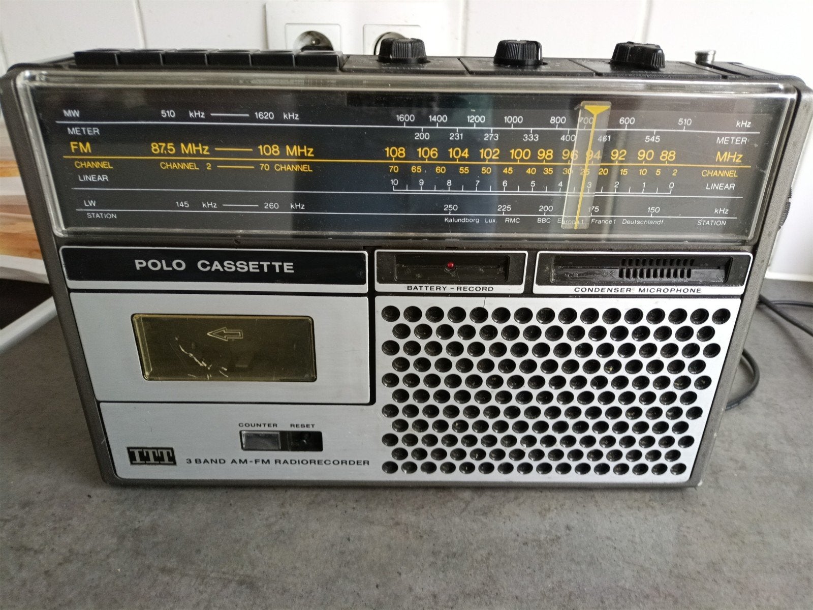 Retri Radio Polo Cassette 109A jaren 1970, Enlèvement ou Envoi, Utilisé, Radio