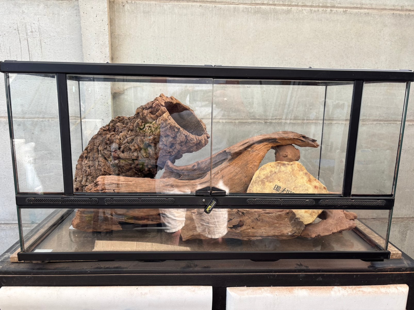 Terrarium terratlantis + exo terra 45x30x30, Dieren en Toebehoren, Ophalen, Zo goed als nieuw