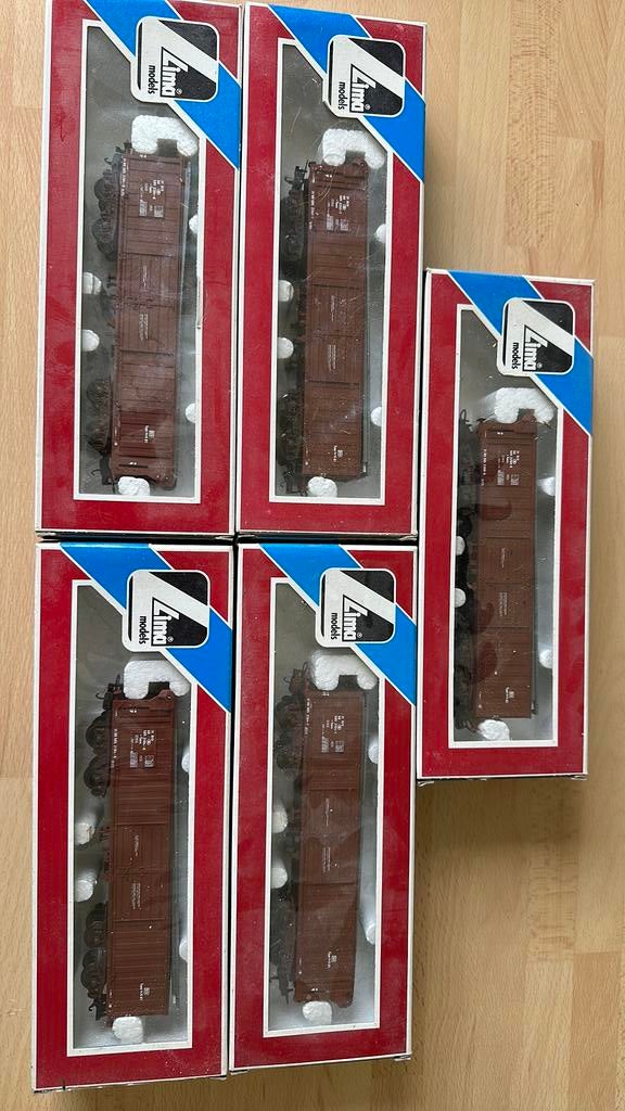 Lot de 5 wagons marchandises Jocadis, Analogique, Wagon, Comme neuf, Enlèvement