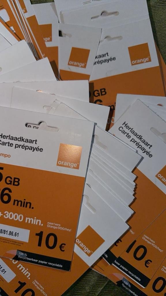 Orange Simkaart is al geregistreerd, Telecommunicatie, Prepaidkaarten en Simkaarten, Ophalen, Nieuw, Orange, Simkaart