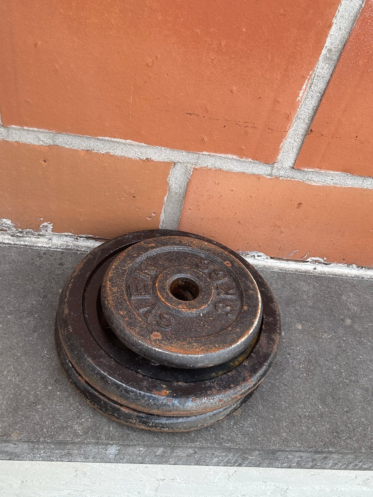 Poids de la plaque de poids — 5 kg/3 kg — fonte, Enlèvement, Utilisé, Autres types