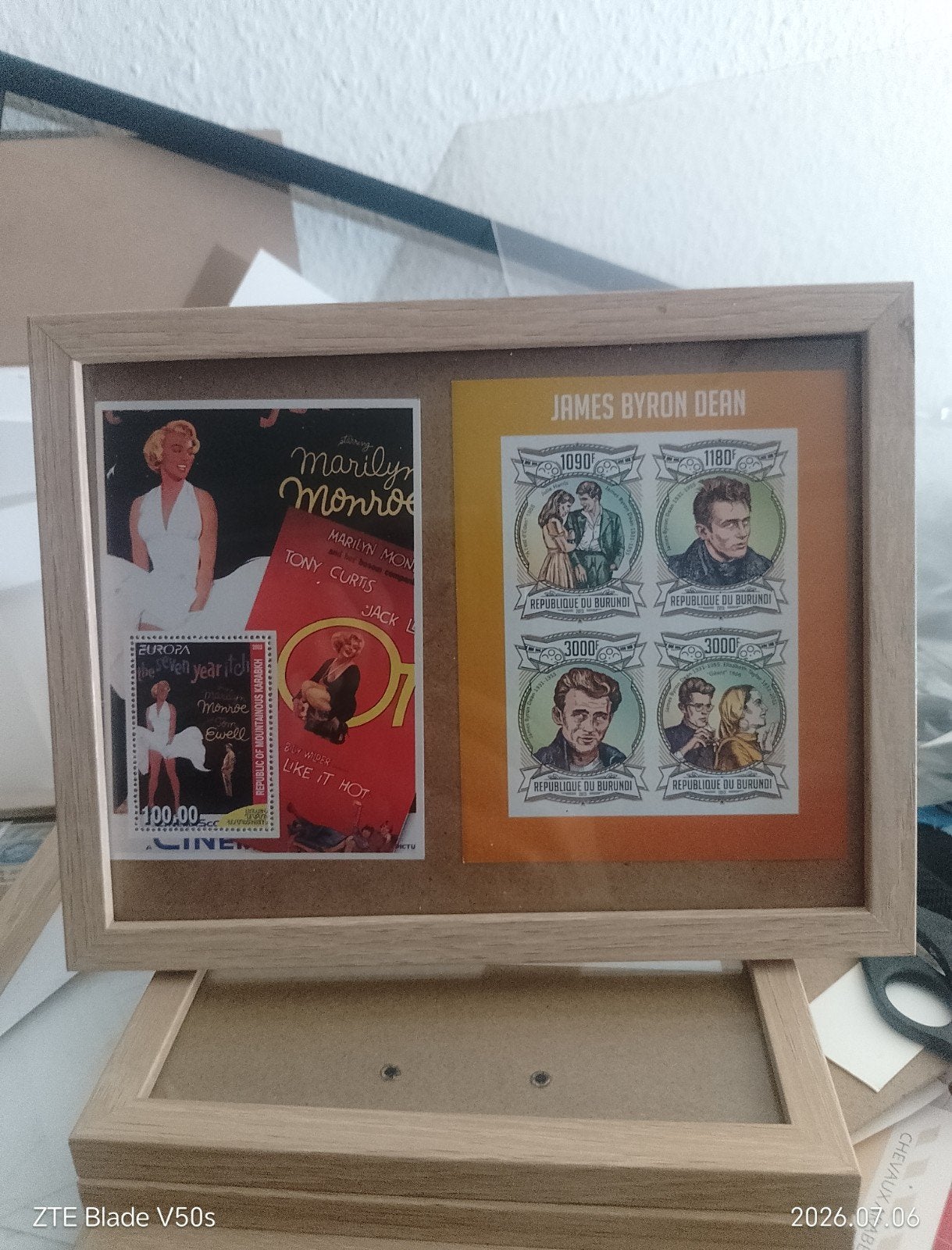 Postfrisch postzegels History James Dean Marylin monroe, Ophalen of Verzenden