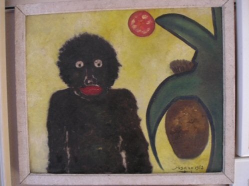 PISANO (1912-1986) Expressionniste espagnol, Enlèvement ou Envoi, Signé, Peinture à l'huile