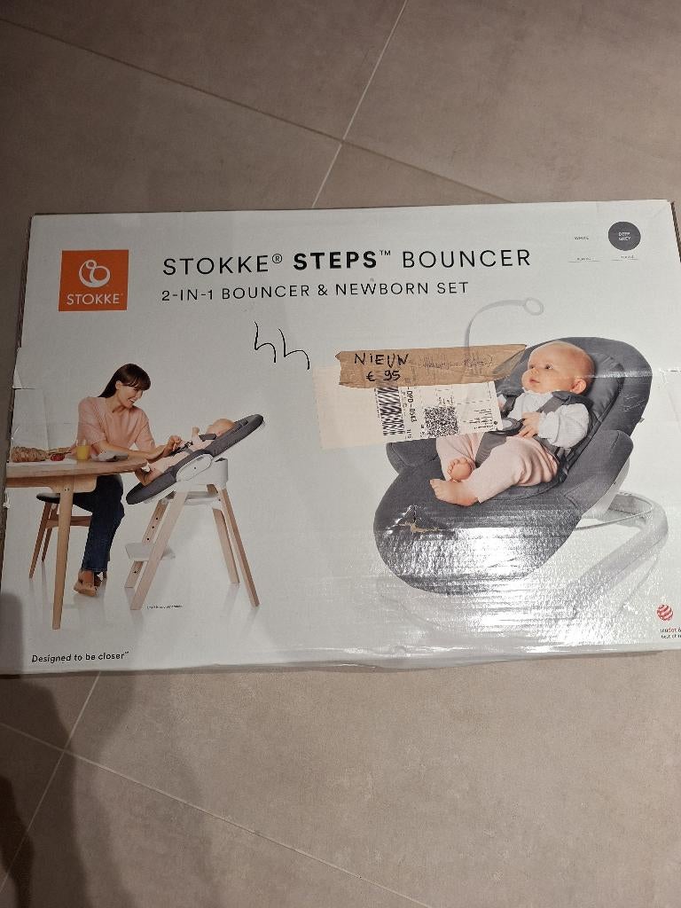 Stokke steps bouncer, Kinderen en Baby's, Wipstoeltjes, Ophalen, Nieuw