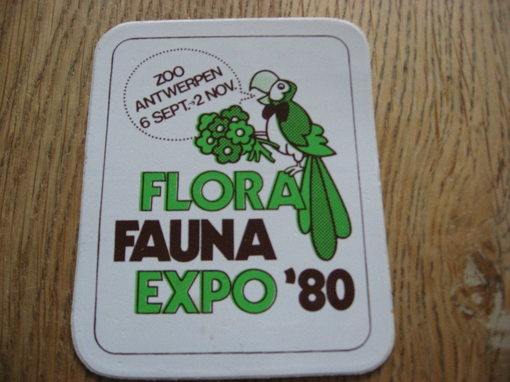 Zoo Antwerpen Flora Fauna Expo '80 Sticker, Ophalen of Verzenden, Nieuw, Overige typen